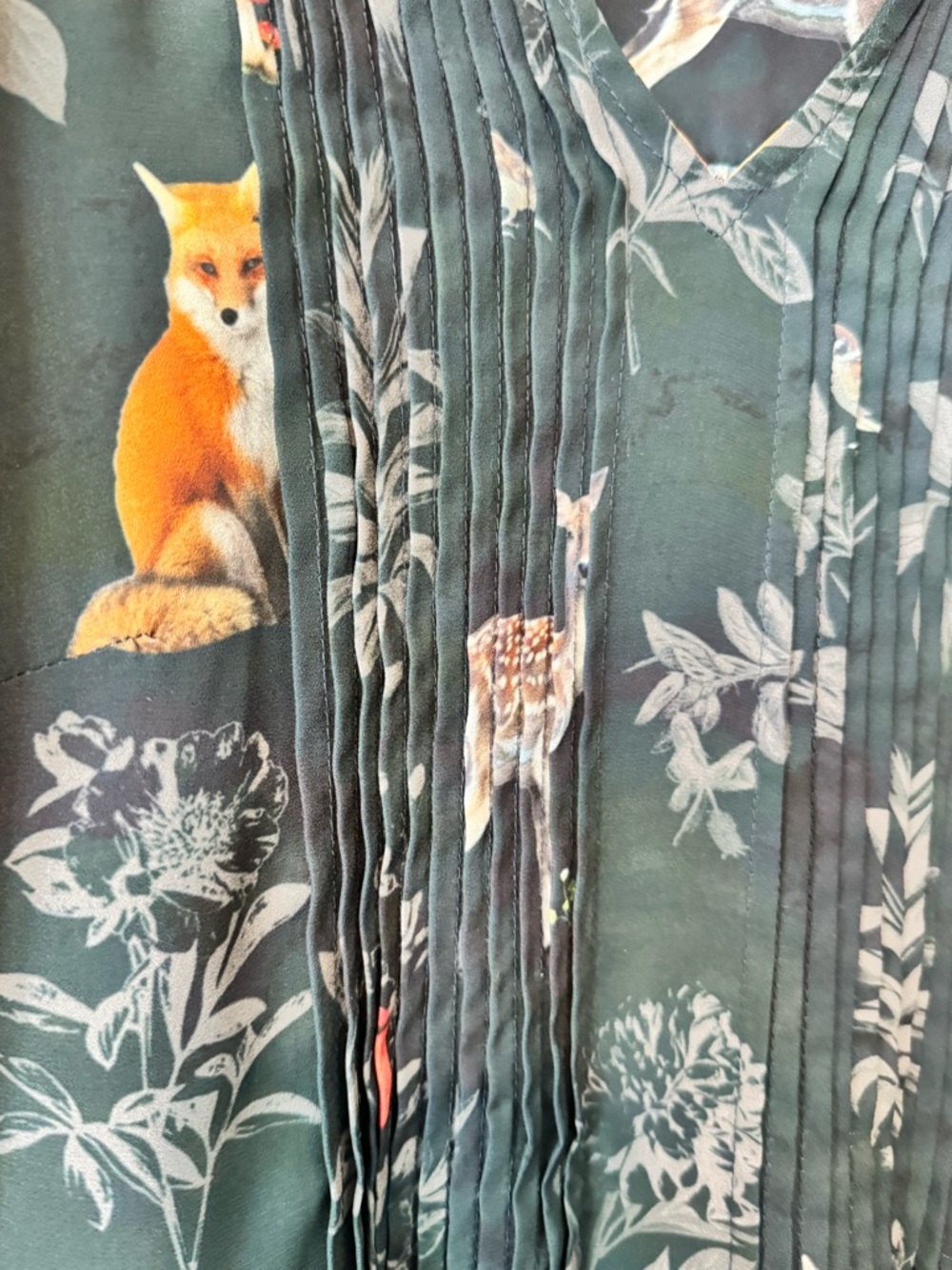 Wayward Fancies Woodland Animal Print Tunic
Dress L-12 Boho Cottagecore - Picture 4 of 8